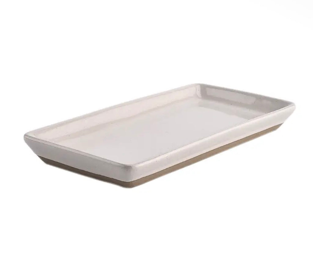 Cream Stoneware Tray