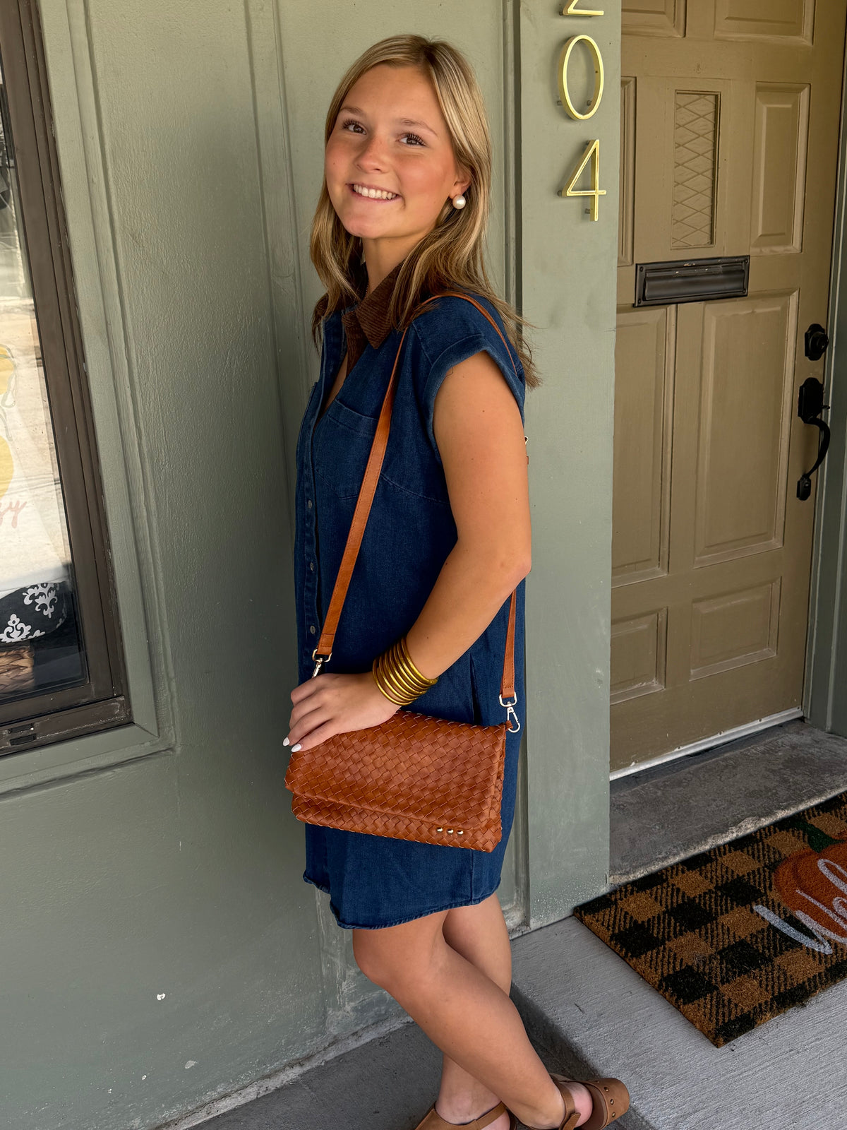 Cassie Denim Collared Dress
