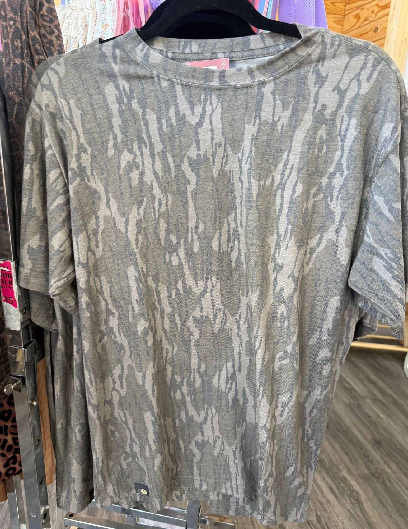Mossy Oak Washed Out Bottomland Camo Tee – Relaxed Vintage Fit