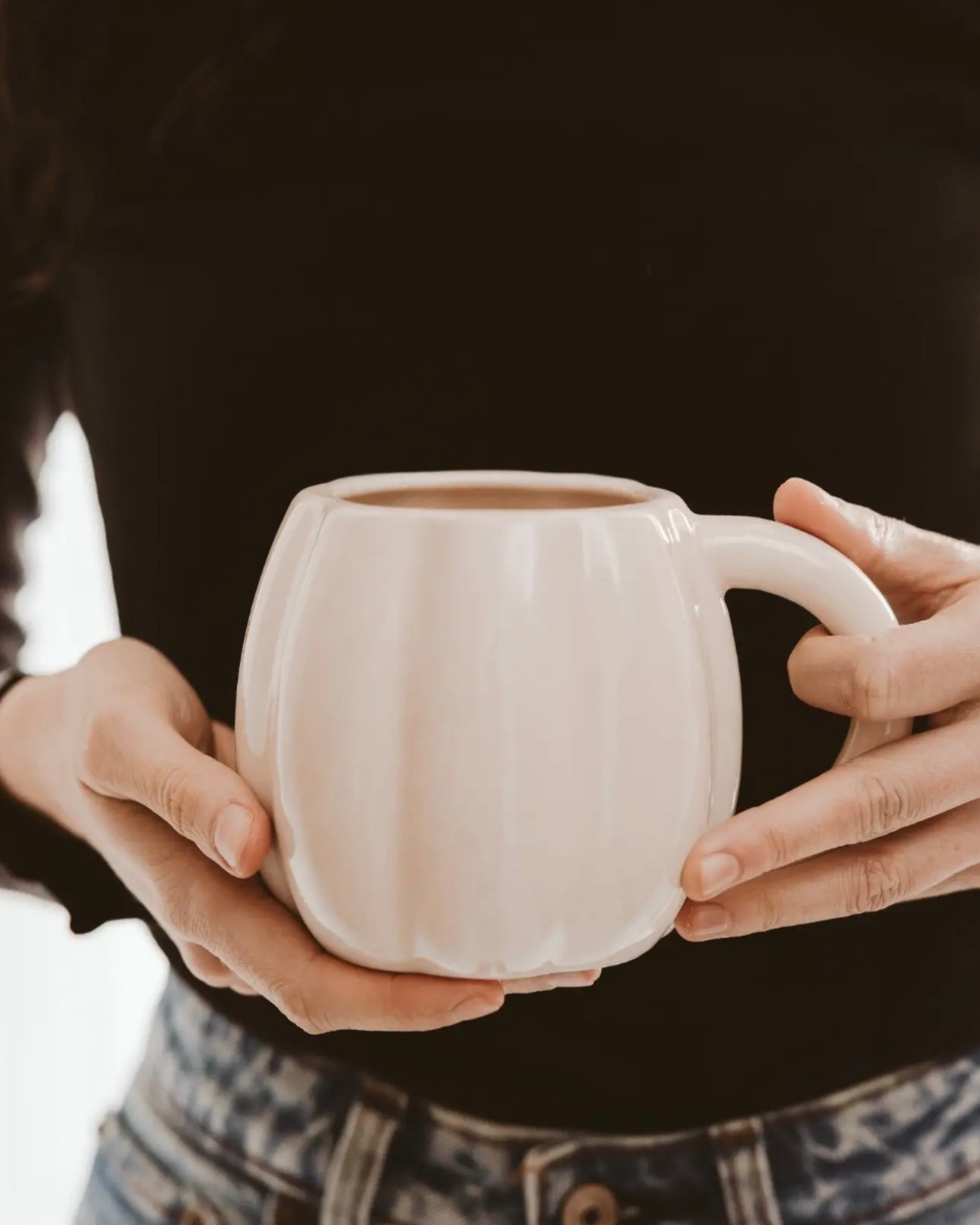 Cream Pumpkin Coffee Mug