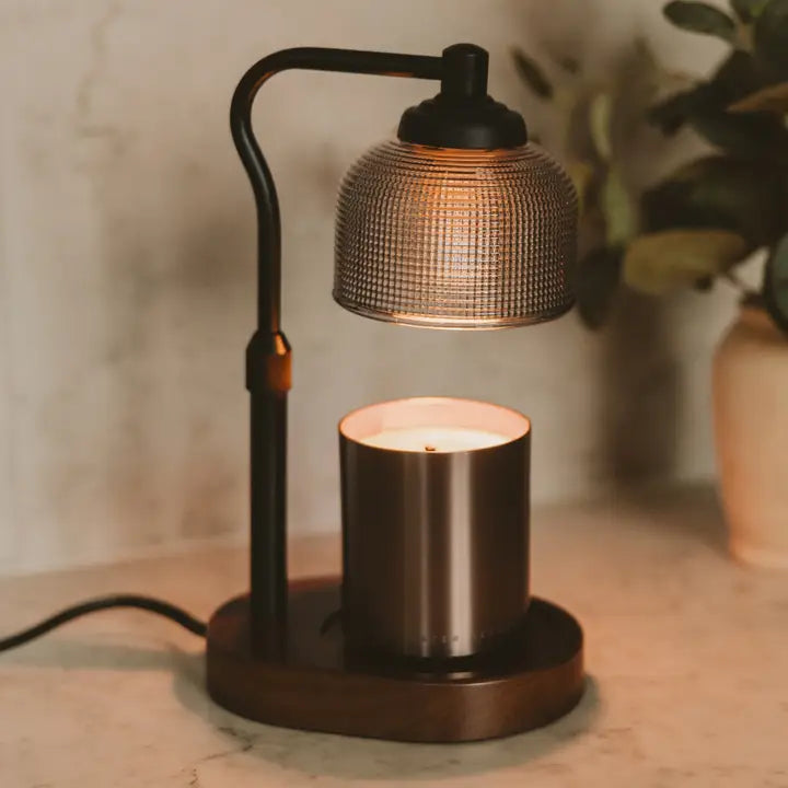 Candle Lamp Warmer, Wood Base