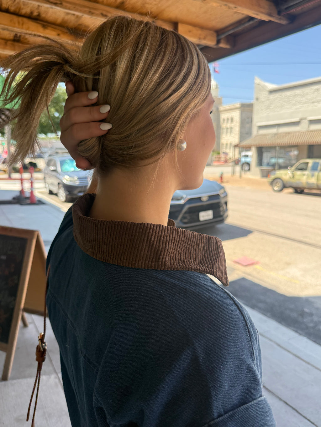 Cassie Denim Collared Dress