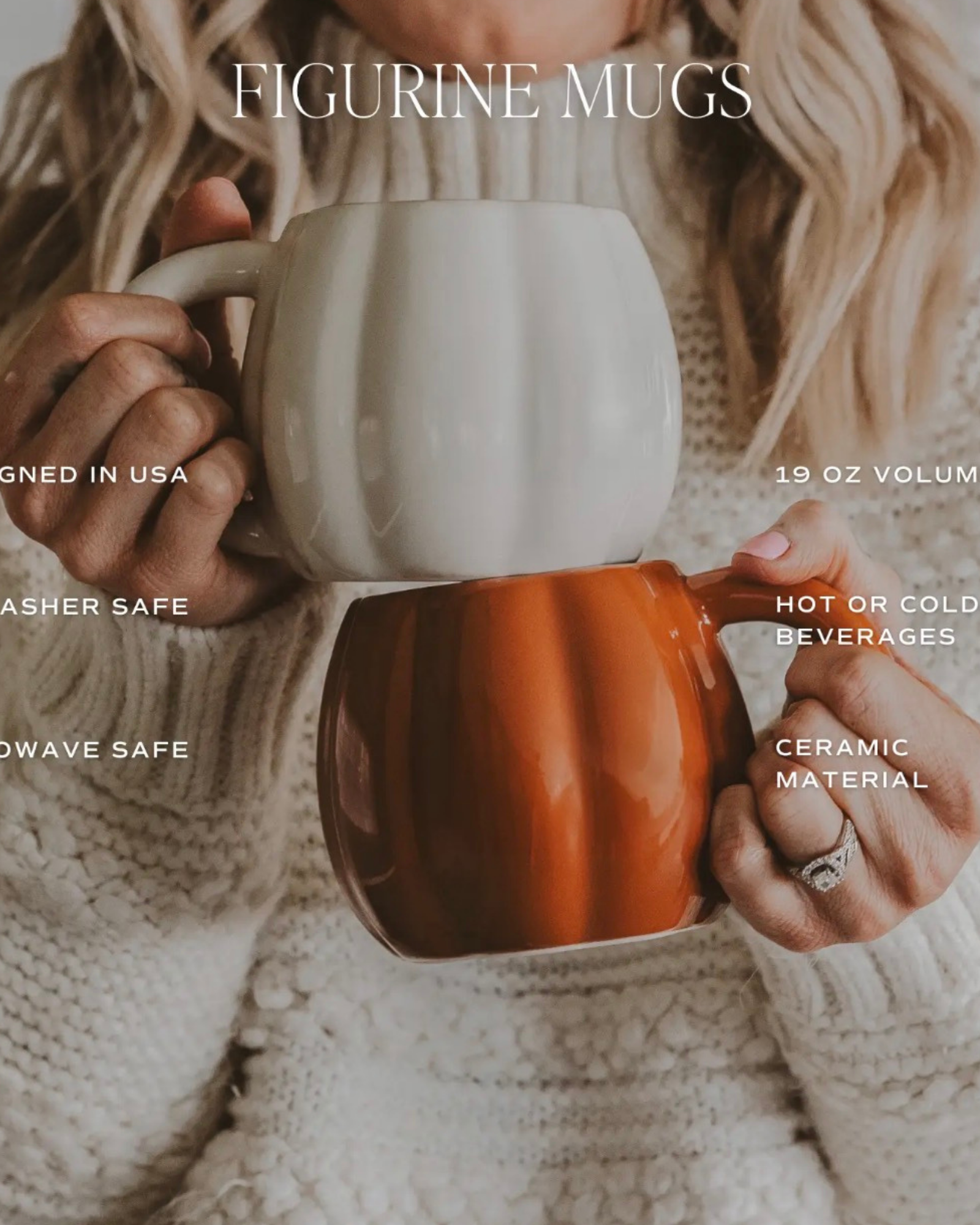 Cream Pumpkin Coffee Mug