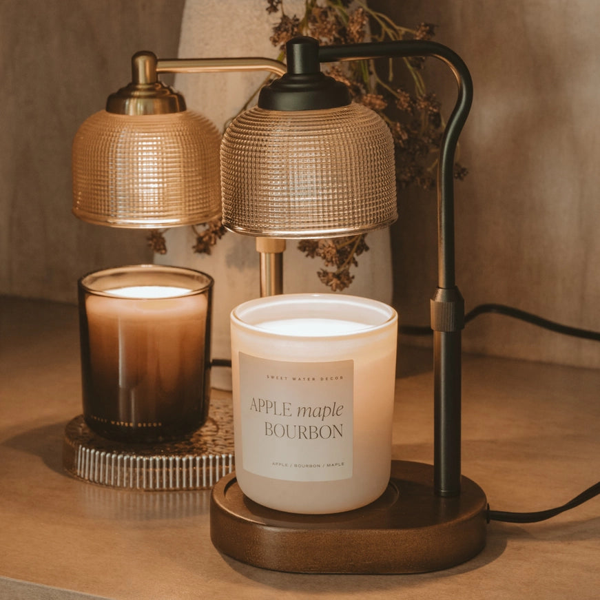 Candle Lamp Warmer, Wood Base