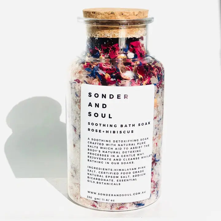 Mineral-Rich Rose & Hibiscus Relaxation Bath Soak