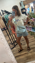 Checkered Crossbody