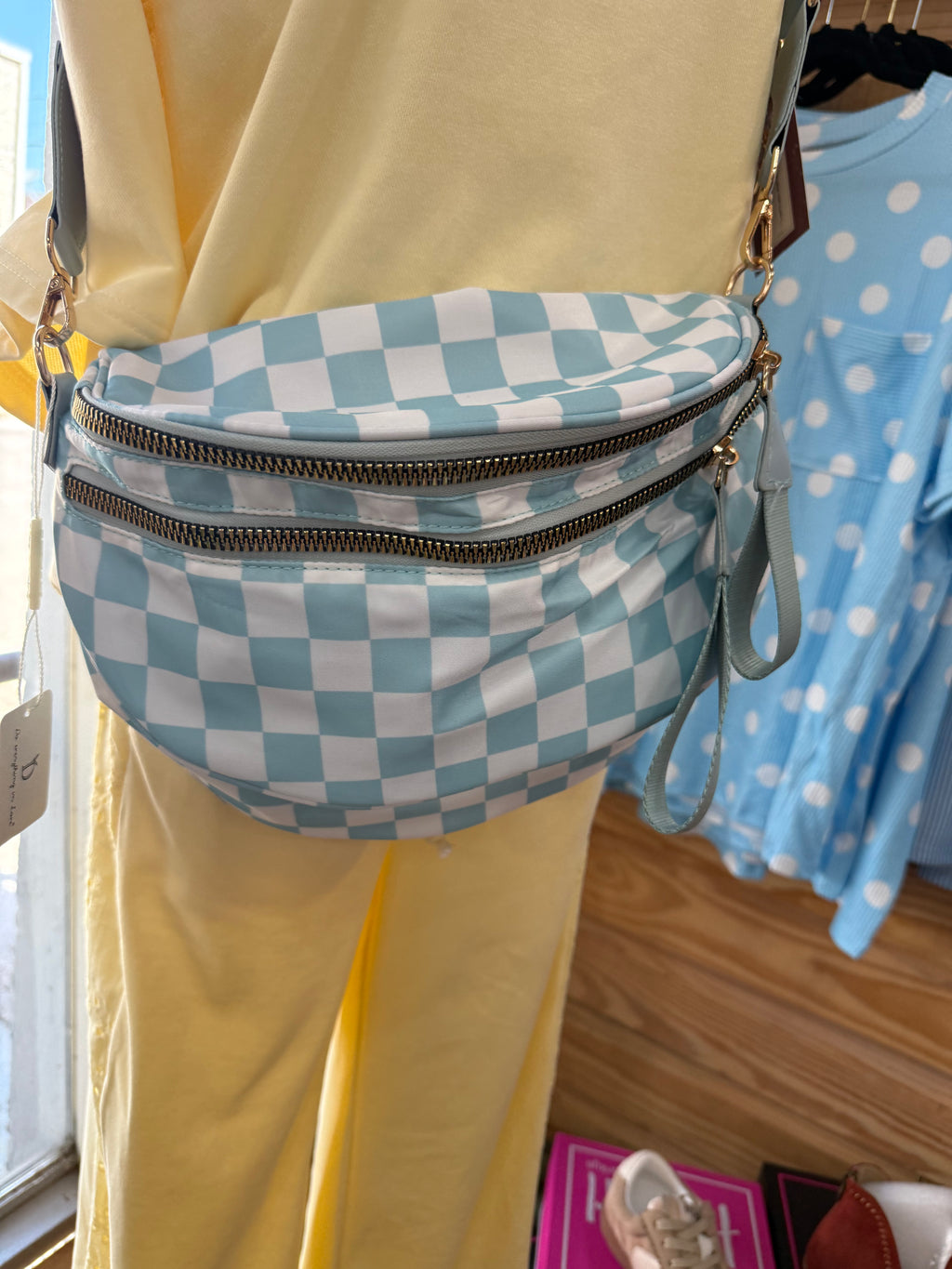 Checkered Crossbody
