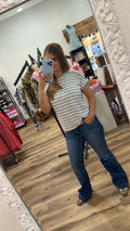 The Breezy Stripe Top – Lightweight Casual Tee