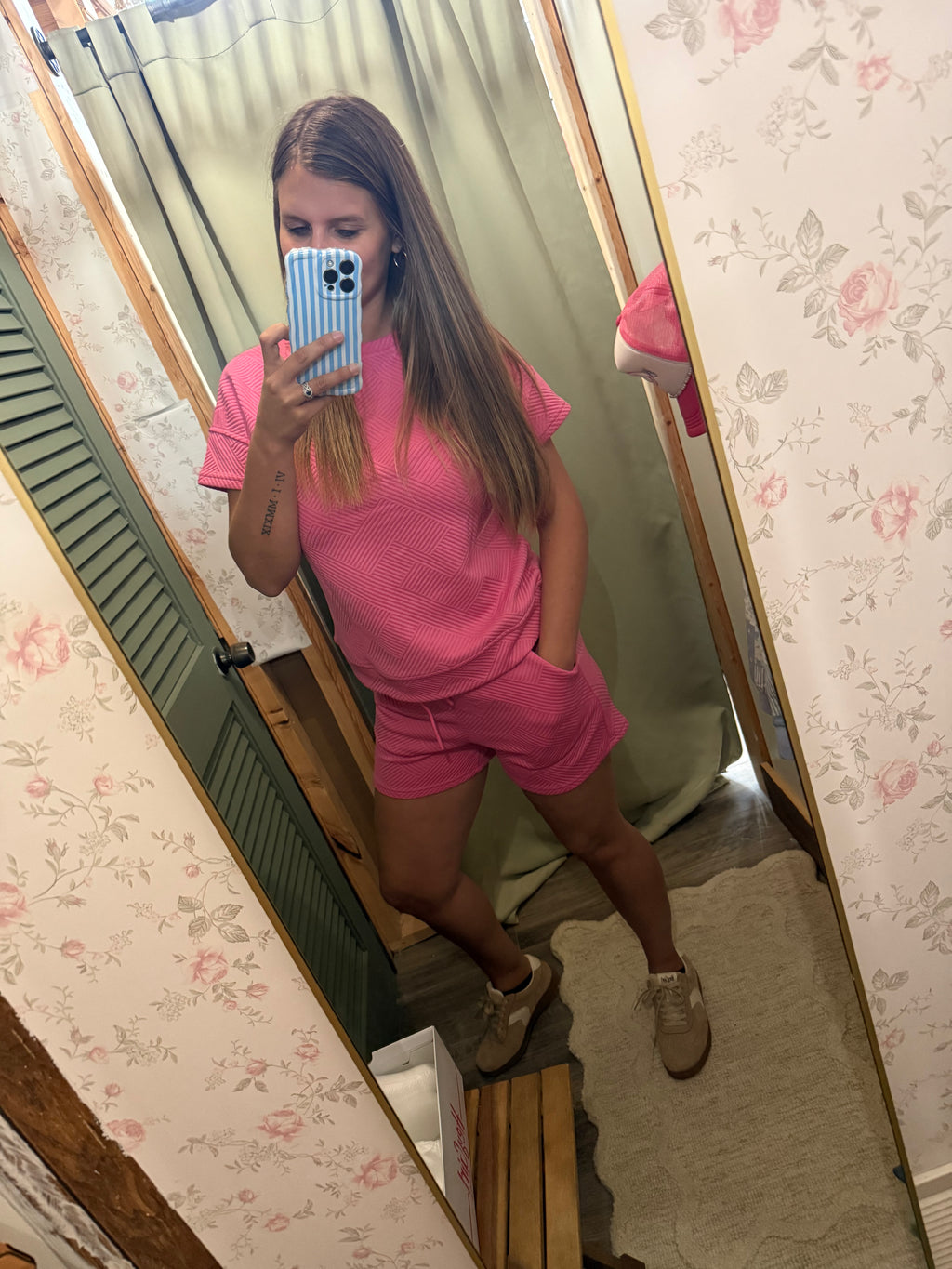 Alice Textured Lounge Shorts Set
