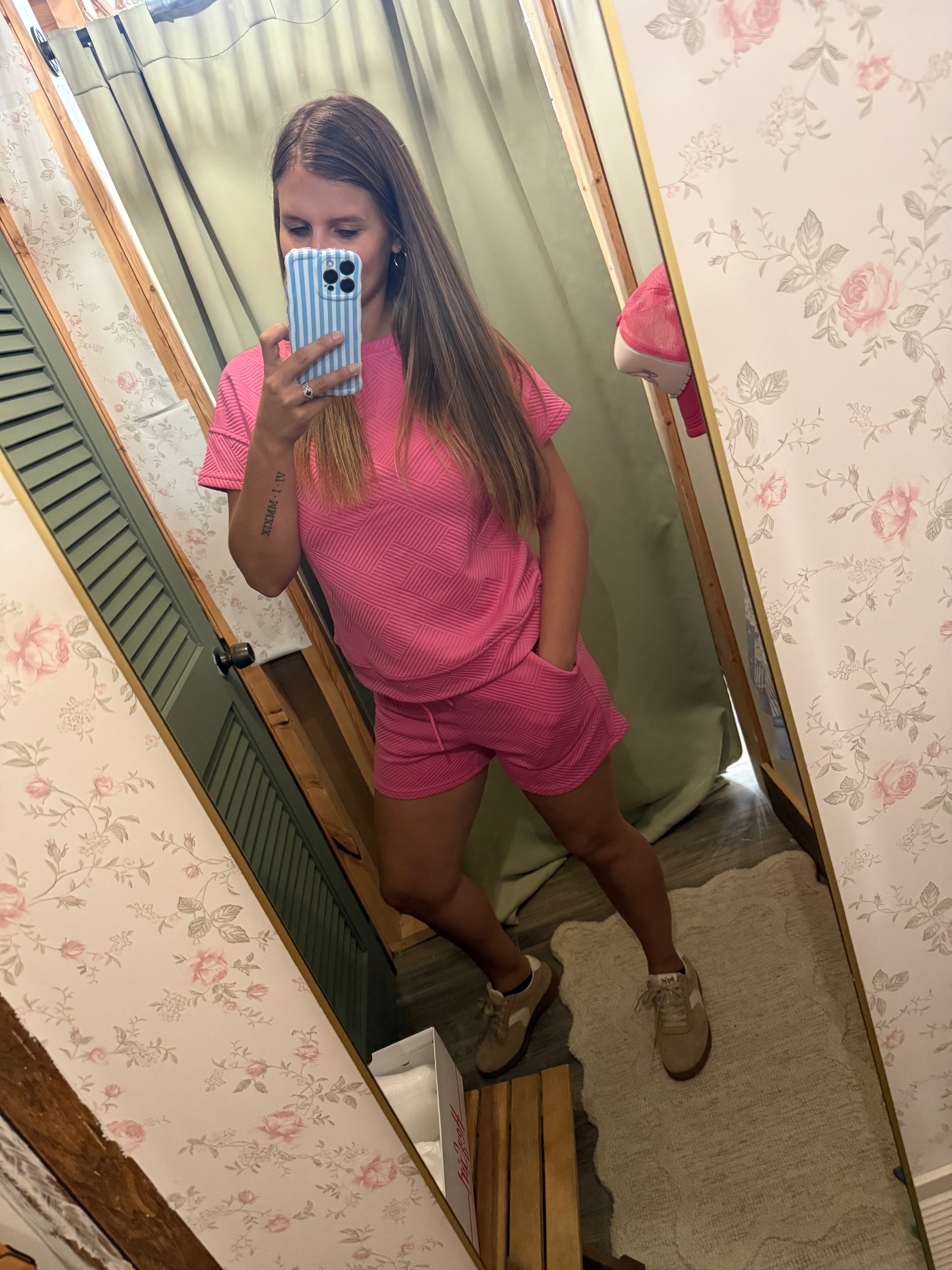 Alice Textured Lounge Shorts Set