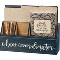 Chaos Coordinator Deluxe Desk Set | 8-Piece Motivational Office Organizer & Stationery Kit