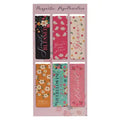 Simply Blessed: Overflowing Grace Floral Magnetic Bookmark Set (6-Pack)