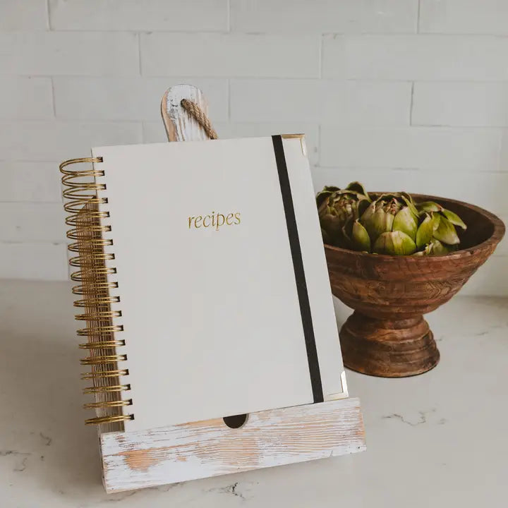 Heirloom Blank Recipe Book - Spiral Bound Kitchen Organizer with Gift Box