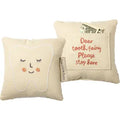 Pink Embroidered Tooth Fairy Pillow with Pocket – Premium Cotton Linen