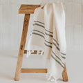 Haley Turkish Cotton & Bamboo Hand Towel - Premium Boho Kitchen & Bath Decor